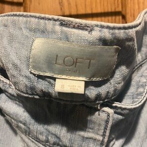 LOFT Soft Blue Denim Top